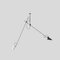 Cinquanta White, Black and Black Suspension Lamp by Vittoriano Vigano for Astep 2