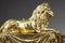 Andirons with Lions in bronzo dorato e cesellato, set di 2, Immagine 7