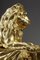Andirons mit Löwen aus vergoldeter & gemeißelter Bronze, 2 . Set 9