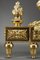 Andirons with Lions in Gilded & Chiseled Bronze, Set of 2 14