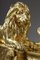 Andirons with Lions in bronzo dorato e cesellato, set di 2, Immagine 11