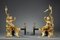 Louis XV Style Andirons in Gilt Bronze, Set of 2, Image 6