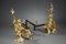 Louis XV Style Andirons in Gilt Bronze, Set of 2, Image 7