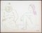 Nach Pablo Picasso, Clown & Nude Woman, 1954, Lithographie 2