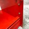 Space Age Italian Red Metal Congresso Bookcase by Lips Vago, 1970s 12