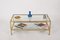 Mid-Century Italian Brass and Glass Double-Tiered Rectangular Coffee Table, 1970s 8