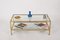 Mid-Century Italian Brass and Glass Double-Tiered Rectangular Coffee Table, 1970s, Image 8