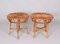 Tabourets Mid-Century en Rotin et Bambou, Italie, 1960s, Set de 2 11