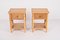 Mid-Century Italian Modern Bamboo Rattan and Wood Bedside Tables, 1980s, Set of 2 3