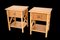 Mid-Century Italian Modern Bamboo Rattan and Wood Bedside Tables, 1980s, Set of 2, Image 8