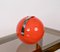 Cubitera italiana Mid-Century en forma de bola de plástico naranja de Guzzini, años 70, Imagen 11