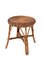 Mid-Century French Riviera Rattan and Bamboo Wired Stool, 1960s, Image 12