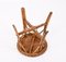 Mid-Century French Riviera Rattan and Bamboo Wired Stool, 1960s, Image 17