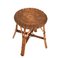 Mid-Century French Riviera Rattan and Bamboo Wired Stool, 1960s, Image 6