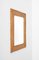 Miroir Rectangulaire Mid-Century avec Paille Viennoise et Bambou, Italie, 1970s 6