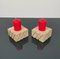 Candleholders in Travertine from Fratelli Mannelli, Italy, 1970s, Set of 2 2