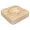 Square Ashtray in Travertine Attributed to Fratelli Mannelli, Italy, 1970s 1