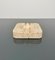 Square Ashtray in Travertine Attributed to Fratelli Mannelli, Italy, 1970s, Image 4