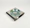 Ashtray in Steel and Green Glass from Sena Cristal, Italy, 1970s 7