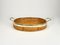 Oval Serving Tray in Bamboo, Rattan & Brass, Italy, 1970s, Image 4