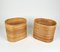 Maceteros o jarrones Mid-Century ovalados de ratán y bambú, años 60. Juego de 2, Imagen 10