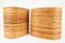 Maceteros o jarrones Mid-Century ovalados de ratán y bambú, años 60. Juego de 2, Imagen 4