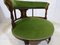 Edwardian Mahogany Tub Chair in Green Velvet 10