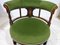 Edwardianischer Mahagoni Tub Chair aus grünem Samt 14