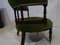 Edwardian Mahogany Tub Chair in Green Velvet, Image 8