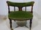Edwardianischer Mahagoni Tub Chair aus grünem Samt 13