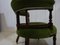 Edwardian Mahogany Tub Chair in Green Velvet, Image 9