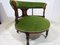 Edwardian Mahogany Tub Chair in Green Velvet 11