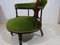 Edwardian Mahogany Tub Chair in Green Velvet 6