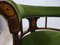 Edwardianischer Mahagoni Tub Chair aus grünem Samt 12