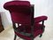 Victorian Ebonised Tub Chair in Plum Velvet 8