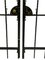Wrought Iron Entrance Gate, 1890s, Set of 2 3