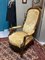 Velvet Armchair Voltaire by Louis Philippe, Image 1