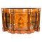 Antique Victorian Serpentine Burr Walnut Marquetry Credenza,1800s, Image 1