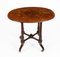 Antique Victorian Burr Walnut and Inlaid Occasional Table, 1800s 2
