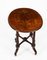Antique Victorian Burr Walnut and Inlaid Occasional Table, 1800s 7