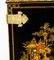Antique Chinoiserie Lacquer Cabinet on Giltwood Stand, Early 1900s, Image 5