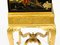 Antiker lackierter Chinoiserie Schrank auf vergoldetem Holzständer, frühes 20. Jh 14