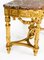 Antique Louis XV Revival Carved Giltwood Console Pier Table, 1800s, Image 10