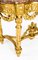 Antiker Louis XV Revival Konsolentisch aus vergoldetem Holz, 1800er 16