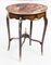 Tavolino Louis Revival Rouge vintage con ripiano in marmo, inizio XX secolo, Immagine 2