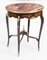 Vintage Louis Revival Rouge Occasional Centre Table with Marble Top, 1900s 2