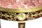 Mesa baja Empire Revival vintage con tablero de mármol, década de 1900, Imagen 7
