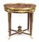 Vintage Empire Revival Occasional Table with Marble Top, 1900s, Image 2