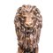 Large Late 20th Century Cast Bronze Medici Lions, Set of 2 4