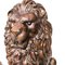 Large Late 20th Century Cast Bronze Medici Lions, Set of 2 5